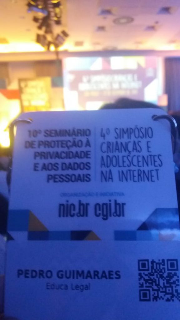 No dia 17 de setembro de 2019, estivemos presentes no 4o Simpósio Crianças e Adolescentes na Internet, evento promovido pela Registro.Br para discutir as melhores práticas e os desafios relacionados à utilização da internet por pessoas destas faixas etárias.