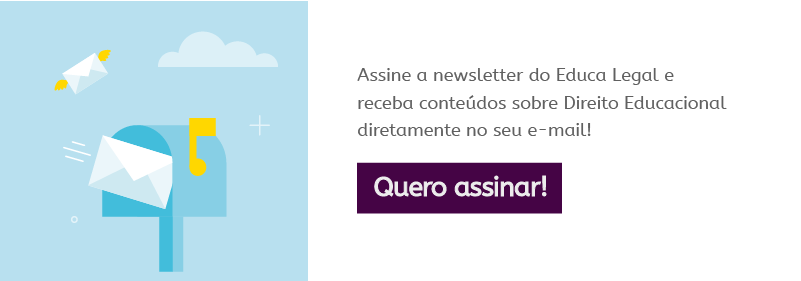 CTA para assinar a newsletter do Educa Legal